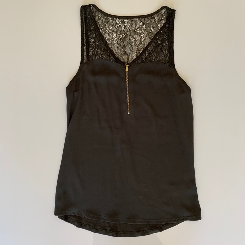Express xs olive/army green tank/blouse